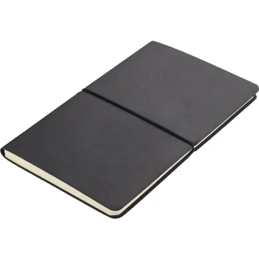 Peja Santhome A5 Recycled PU Soft Cover Notebook Black Angle